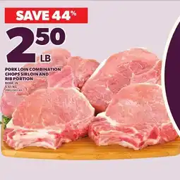 Loblaws PORK LOIN COMBINATION CHOPS SIRLOIN AND RIB PORTION offer