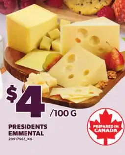 Loblaws PRESIDENTS EMMENTAL offer