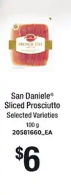 Loblaws SAN DANIELE SLICED PROSCIUTTO, 100 g offer