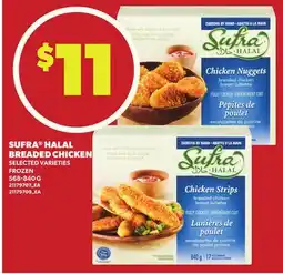 Loblaws SUFRA HALAL BREADED CHICKEN, 568-840G offer