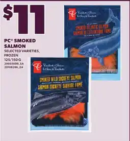 Loblaws PC SMOKED SALMON, 125/150 G offer
