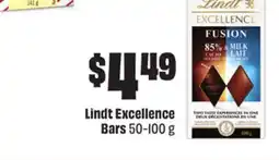 Chalo FreshCo Lindt Excellence Bars 50-100 g offer