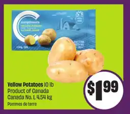 Chalo FreshCo Yellow Potatoes 10 lb Product of Canada Canada No. 1, 4.54 kg offer