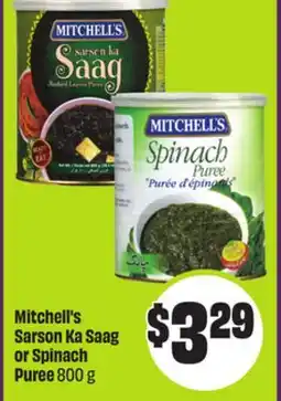 Chalo FreshCo Mitchell's Sarson Ka Saag or Spinach Puree 800 g offer
