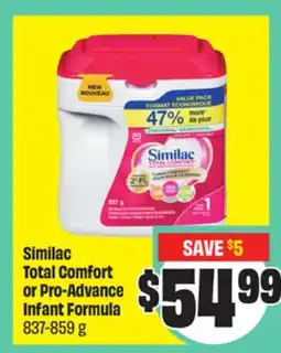 Chalo FreshCo Similac Total Comfort or Pro-Advance Infant Formula 837-859 g offer