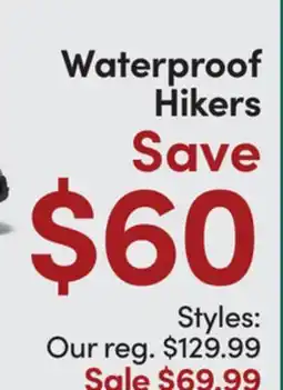 Mark's Hi-Tec Waterproof Hikers offer