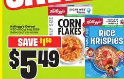 Chalo FreshCo Kellogg's Cereal 450-650 g Selected Varieties offer