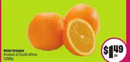 Chalo FreshCo Navel Oranges Product of South Africa 3.28/kg offer