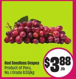 Chalo FreshCo Red Seedless Grapes Product of Peru, No. 1 Grade 8 offer