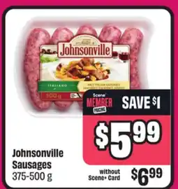 Chalo FreshCo Johnsonville Sausages 375-500 g offer