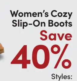 Mark's Women's Cozy Slip-On Boots offer