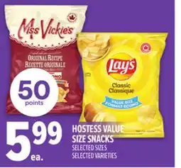 Metro HOSTESS VALUE SIZE SNACKS offer