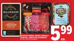 Metro BALDERSON CHEDDAR, FANTINO & MONDELLO ITALIAN DELI, SARDO OLIVES OR ANTIPASTO offer