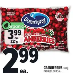 Metro OCEAN SPRAY CRANBERRIES offer