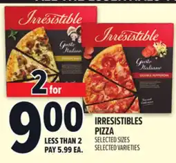 Metro IRRESISTIBLES PIZZA offer