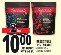 Metro IRRESISTIBLE FROZEN FRUIT offer
