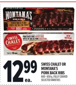 Metro SWISS CHALET OR MONTANA'S PORK BACK RIBS offer