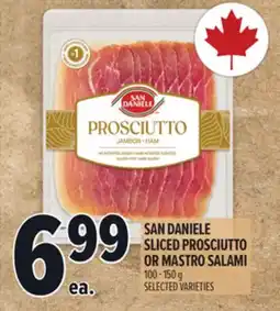 Metro SAN DANIELE SLICED PROSCIUTTO OR MASTRO SALAMI offer