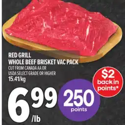 Metro RED GRILL WHOLE BEEF BRISKET VAC PACK offer