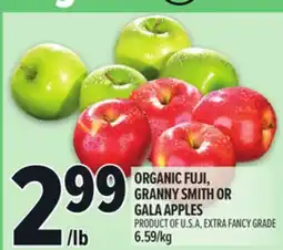 Metro ORGANIC FUJI, GRANNY SMITH OR GALA APPLES offer