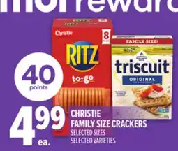 Metro CHRISTIE FAMILY SIZE CRACKERS offer