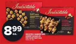 Metro IRRESISTIBLE CRANBERRY BRIE, GOURMET SAUSAGES OR PUFF PASTRY PARTY PACK offer