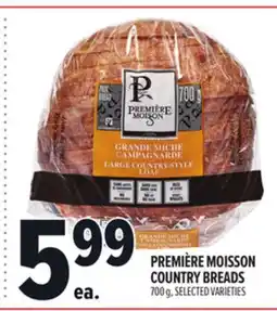 Metro PREMIÈRE MOISSON COUNTRY BREADS offer