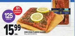 Metro DOM CEDAR PLANKED SALMON offer