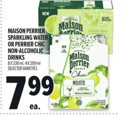 Metro MAISON PERRIER SPARKLING WATER OR PERRIER CHIC NON-ALCOHOLIC DRINKS offer