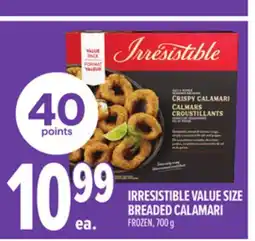 Metro IRRESISTIBLE VALUE SIZE BREADED CALAMARI offer