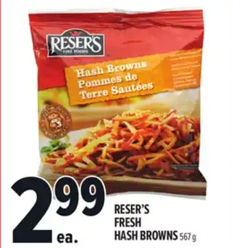 Metro RESER'S FRESH HASH BROWNS offer