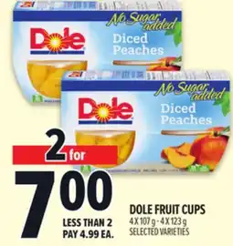 Metro DOLE FRUIT CUPS offer