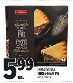 Metro IRRESISTIBLE THREE-MEAT PIE offer