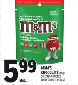 Metro M&M'S CHOCOLATE offer