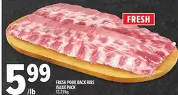 Metro FRESH PORK BACK RIBS VALUE PACK offer