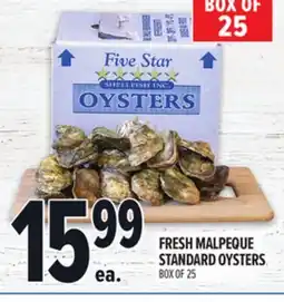 Metro FRESH MALPEQUE STANDARD OYSTERS offer