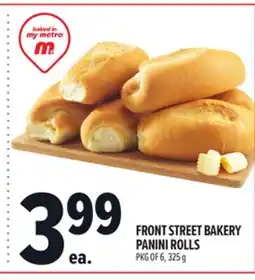 Metro FRONT STREET BAKERY PANINI ROLLS offer