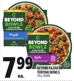 Metro BEYOND FAJITA OR TERIYAKI BOWLS offer