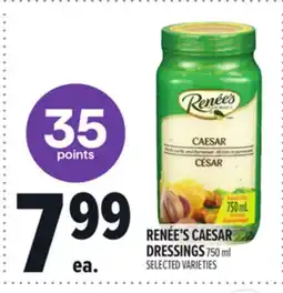 Metro RENÉE'S CAESAR DRESSINGS offer