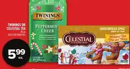 Metro TWININGS OR CELESTIAL TEA offer