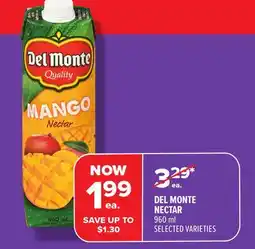 Metro DEL MONTE NECTAR offer
