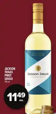 Metro JACKSON TRIGGS PINOT GRIGIO offer