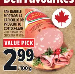 Metro SAN DANIELE MORTADELLA, CAPICOLLO OR PROSCIUTTO COTTO X-LEAN offer
