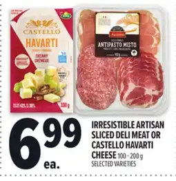 Metro IRRESISTIBLE ARTISAN SLICED DELI MEAT OR CASTELLO HAVARTI CHEESE offer