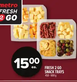 Metro FRESH 2 GO SNACK TRAYS offer