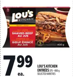Metro LOU'S KITCHEN ENTRÉES offer