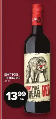 Metro DON'T POKE THE BEAR RED offer