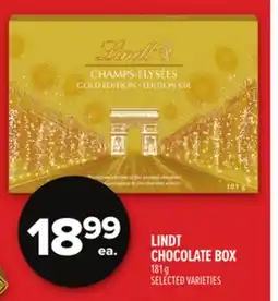 Metro LINDT CHOCOLATE BOX offer