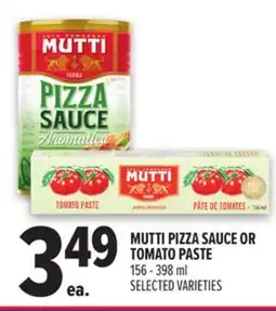 Metro MUTTI PIZZA SAUCE OR TOMATO PASTE offer