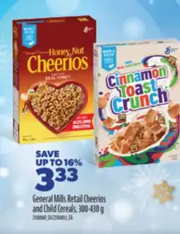 Real Canadian Superstore GENERAL MILLS RETAIL CHEERIOS AND CHILD CEREALS, 300-430 G offer